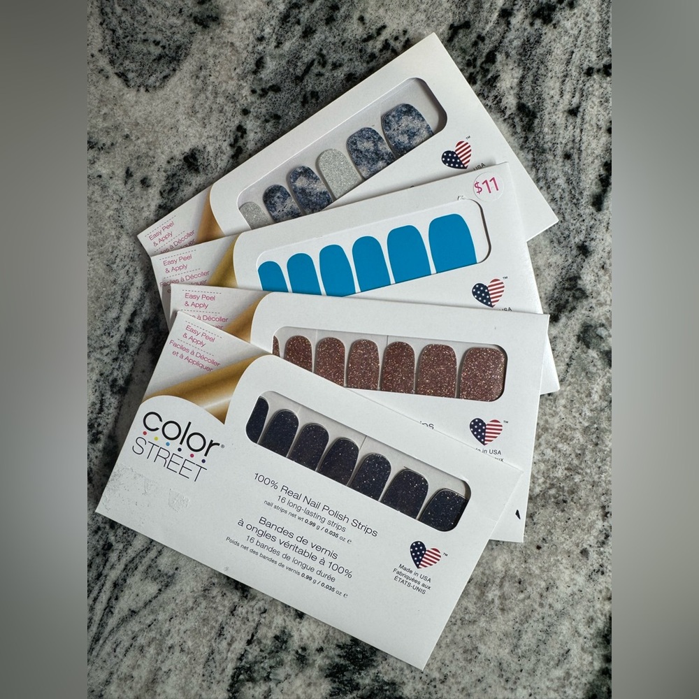 ✨NEW✨Color Street Blue and Gray Nail Strips
